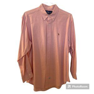 Polo Ralph Lauren Classic Button-Up Dress Shirt, Pink, 17½-34